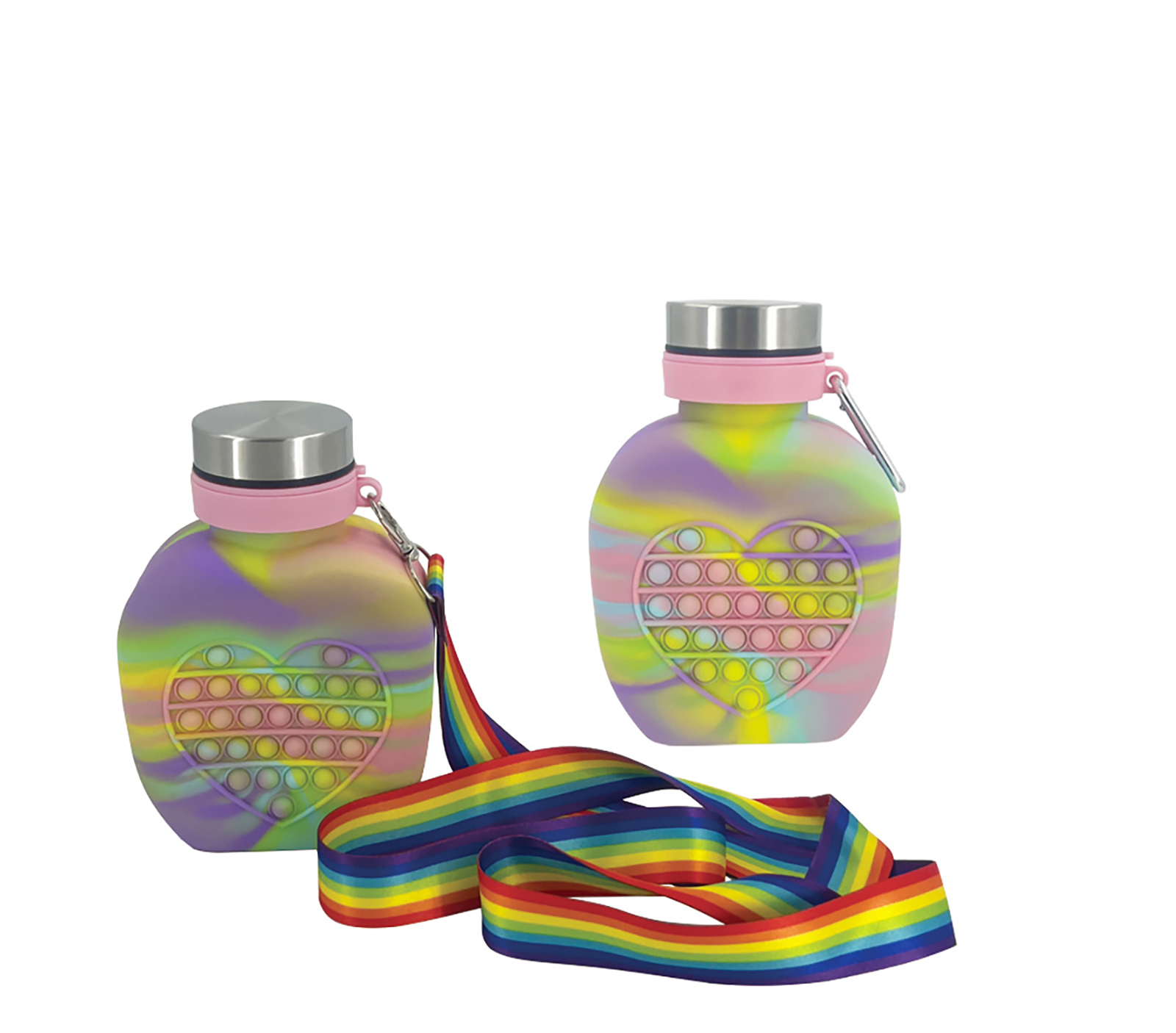 H69760 Bubble Fidget Pop-On-It Water Bottle